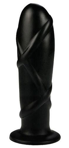 Чёрный анальный фаллоимитатор Dream Toys SMOOTH TORPEDO 21657 (18 см)