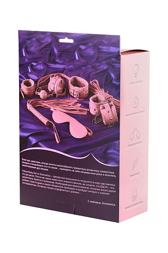 Набор розового цвета для ролевых игр в стиле БДСМ Eromantica Nasty Girl 310201