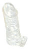 Прозрачная насадка на пенис с вибрацией California Exotic Novelties Power Rock Vibrating Penis Sleeve SE-1622-00-3 (11 см)