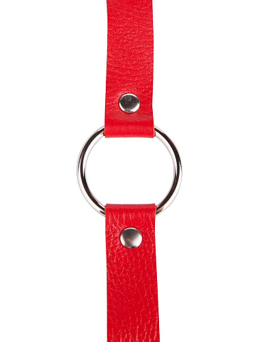 Кляп-кольцо на красных ремешках Sitabella 3092-2