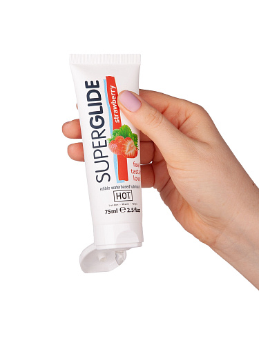 Гель на водной основе с ароматом клубники HOT 44119.07 (75 мл)