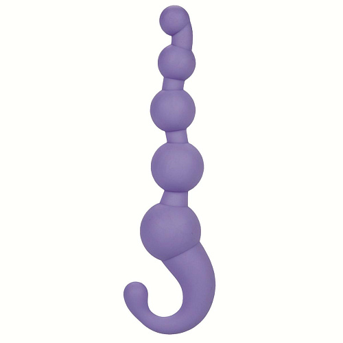Упругая сиреневая цепочка California Exotic Novelties L Amour Premium Silicone Beaded Probes SE-4626-12-3 (17 см)