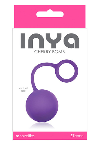 Фиолетовый вагинальный шарик NS Novelties INYA Cherry Bomb Purple NSN-0550-15