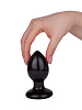 Чёрный анальный плаг LOVETOY (А-Полимер) Glide M 420703 (10,3 см)