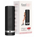 Мастурбатор чёрного цвета Kiiroo ONYX 2 TELEDILDONIC MASTURBATOR JESSICA DRAKE E28472