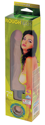 Реалистичный вибратор с венками телесного цвета Tonga 111120 (17,8 см)