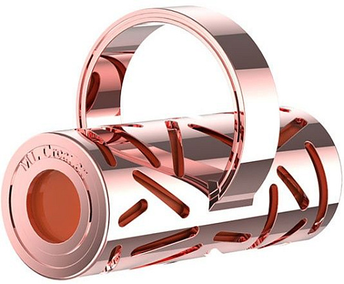 Оранжевая вибропулька на палец в металлическом корпусе ML Creation Gold Finger ML42