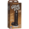 Коричневый фаллоимитатор Doc Johnson The Realistic Cock 8” with Removable Vac-U-Lock Suction Cup 0271-05-BX (20,57 см)