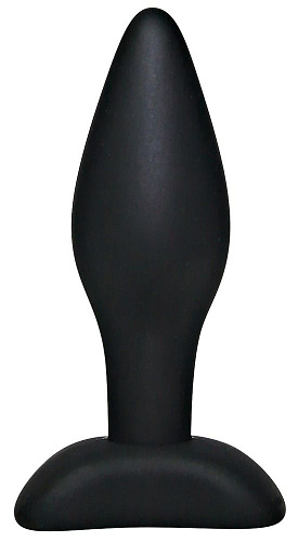Чёрный анальный стимулятор Orion Silicone Butt Plug Small 05037890000 (9 см)
