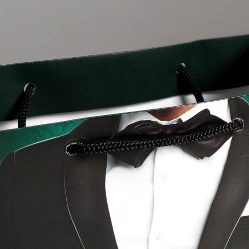 Малый бумажный пакет Сима-Ленд «Лучшему!» 1148959 (18×23×8 см)