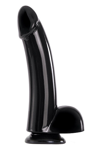 Чёрный фаллоимитатор на присоске NS Novelties 6 Smooth Dong NSN-1155-23 (17 см)