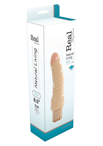 Реалистичный вибратор телесного цвета Toyz4lovers REALISTIC VIBRATOR REAL RAPTURE WHIRL T4L-00903074 (21,5 см)