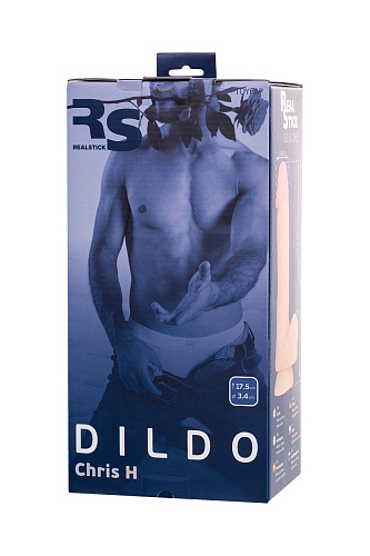 Телесный фаллоимитатор из силикона Toyfa Basic Chris 9420001 (17,5 см)