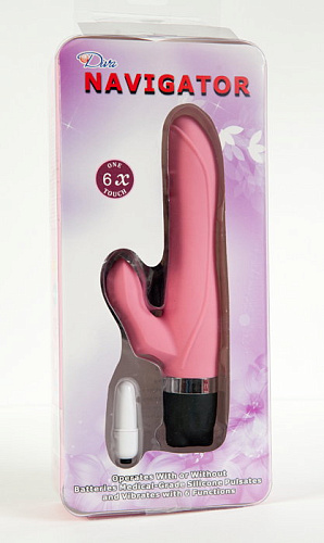 Розовый вибратор с клиторальным стимулятором MyWorld - DIVA 905943 (17,5 см)