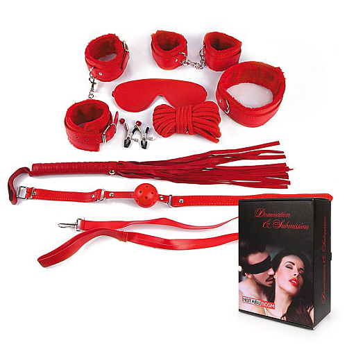 Пикантный красный набор БДСМ Bior toys NTB-80331