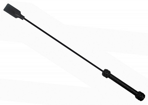 Чёрный профессиональный стек с тисненной ручкой БДСМ арсенал 911-25 BX DD (77 см)