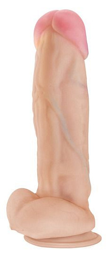 Вибратор с мультискоростной вибрацией телесного цвета LOVETOY (А-Полимер) ART-Style №43 035537 (21 см)