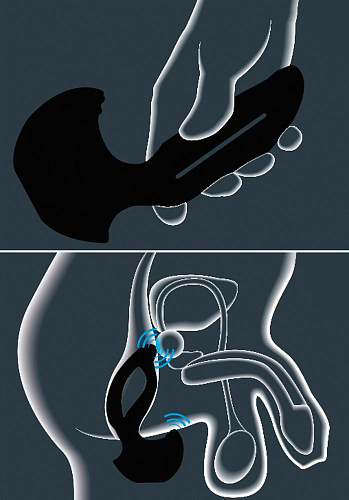 Стимулятор простаты чёрного цвета Joy Division Xpander X3 Size M 17415