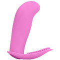 Розовый вибростимулятор с пультом ДУ Shots Media BV Leon SIM072PNK (10,3 см)