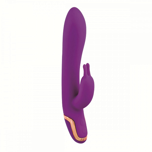 Фиолетовый вибратор с клиторальным стимулятором California Exotic Novelties Entice Isabella SE-4735-25-3 (21,6 см)