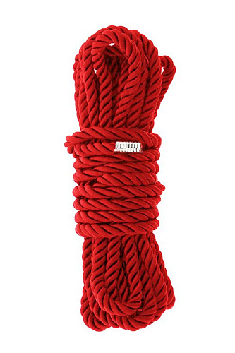 Красная верёвка для шибари Dream Toys DELUXE BONDAGE ROPE 21528 (5 м)