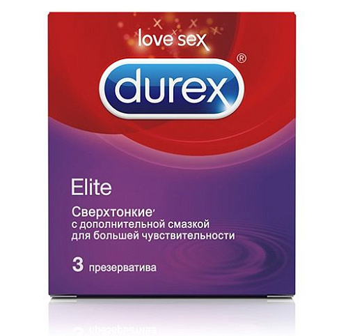 Сверхтонкие презервативы Durex Elite №3 (3 шт)