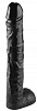 Чёрный фаллоимитатор-гигант Сумерки богов 1016-23 BX DD (44,5 см)