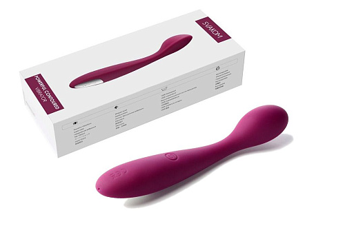 Фиолетовый клиторальный вибратор Svakom Keri Violet SG-01-VLT (17 см)