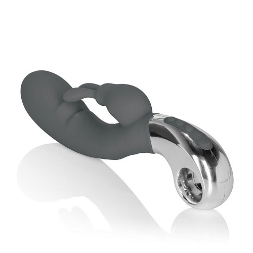 Серый вибратор California Exotic Novelties Embrace Bunny Wand SE-4610-45-3 (21 см)