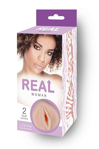 Мастурбатор-вагина телесного цвета Real Real Woman RW72101