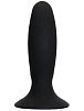 Чёрный анальный массажёр из силикона Baile LKS202 (12 см)