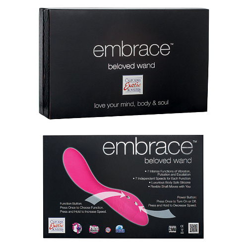 Розовый вибратор California Exotic Novelties EMBRACE BELOVED WAND SE-4612-05-3 (20 см)