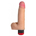 Телесный реалистичный вибратор Сумерки богов №70 3202-70 BX DD (17 см)