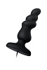 Чёрная анальная втулка с пультом D-PENG Whirlwind DP-18008 (12,2 см)