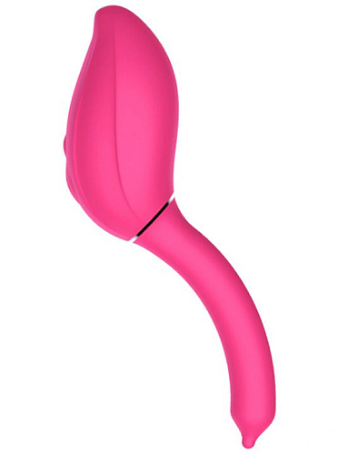 Розовый расширяющийся вибратор Yuanse Eleanor G-0017 (20,1 см)