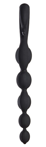 Чёрная анальная цепочка Fun Factory Bendybeads 38108 (26,2 см)