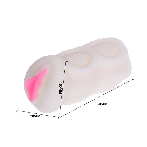 Мастурбатор телесного цвета со входом-вагиной и вибрацией Baile BM-009158