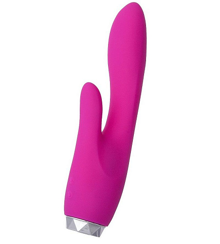 Розовый вибратор с клиторальным отростком Erotist Era 541016 (17 см)