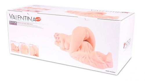 Мастурбатор телесногоо цвета в виде девушки на простыне KOKOS Valentina M01-003-08
