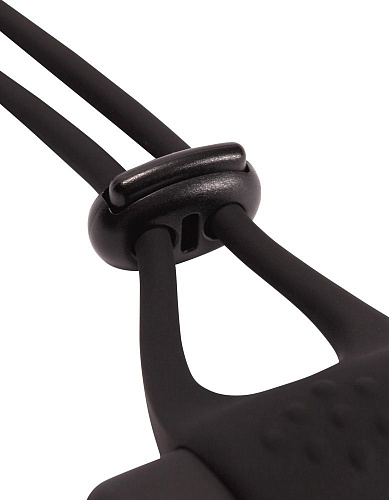 Вибролассо чёрного цвета для пениса Pornhub Vibrating Tighten Up Ring 94851