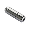 Серебристая вибропуля Howells 7 Models Bullet 16001metal (5,7 см)