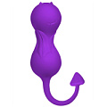 Фиолетовые вагинальные шарики в виде дьяволёнка Iyiqu IYQ-SYQ-01