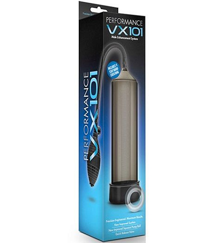 Чёрная вакуумная помпа Blush Novelties VX101 Male Enhancement Pump BL-01105