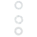 Набор из 3 прозрачных эрекционных колец Dream Toys MENZSTUFF STRETCHY COCK RINGS 20835