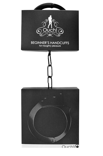 Чёрные наручники Shots Media BV OUCH! Black OU001BLK
