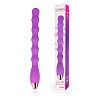 Фиолетовый ребристый вибромассажёр Bior toys CSM-23148 (30,5 см)