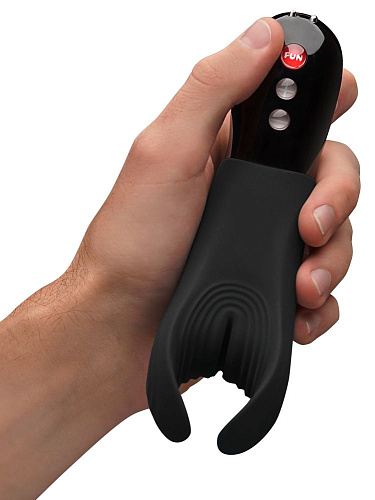 Чёрный фаллостимулятор с вибрацией Fun Factory Manta 5300808