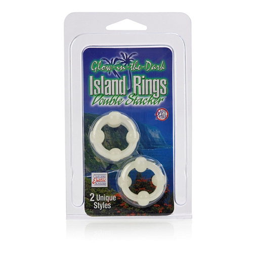 Набор эрекционных колец California Exotic Novelties Island Rings Double Stackers SE-1437-00-2