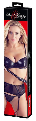 Чёрная многохвостая плеть из полиуретана Orion 24919821001 (39 см)