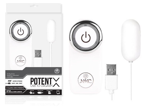 Белое виброяйцо с 10 режимами вибрации NMC FVH006A000-009